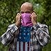 Debrief Me Anti slip WELDED EDGE Lightweight Breathable Neck Gaiter Mask for Face Protection from Sun Dust, Germ -Neck Balaclava Face Bandana Sport Scarf for Hiking Running Fishing (Pink)