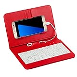 Aobiny Wired Keyboard Flip Holster Cell Phone Case