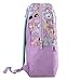 5 in 1 Backpack with Lunch Bag Set For Girls; Girls Backpack and Lunch Box Set Elementary (Unicorns)