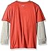adidas Toddler Boys' Active Two-fer Tee Shirt, Scarlet, 3T