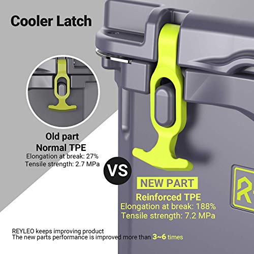 REYLEO Cooler, Rotomolded Cooler 21Quart, 30Can, 3Day Ice Retention