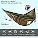 Double Camping Hammock,with Tree Straps,Portable Lightweight Parachute Nylon Hammock for Backpacking Survival Travel Beach Hiking Garden Yard,500Ibs for 2 Adult Person-ALPRANG (Khaki/Army Green)