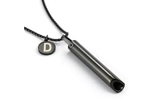 CBZWGH Stainless Steel Breathing Necklace,Mindful Breathlace Nnecklace,Strong Chain - Breathing Necklace for Breathwork,Anxiety Stress Relief Meditation Tools