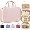HOTOR Travel Toiletry Bag - Toiletry Bag w/Hanging Hook - Spacious Toiletry Bag for Women & Men, Makeup Bag/Big Comparment, Waterproof for Travel Accessories, Travel Essentials, Medium, Pink