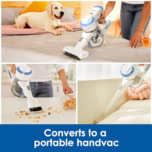Tineco A10 Essentials Cordless Stick Cleaner, Lightweight and Quiet,LED Headlights, Powerful Handheld Cleaner for Hard Floor Carpet