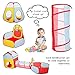 HAN-MM 5pc Play Tunnel Playhouse and Ball Pit Tents Jungle Gym for Boys, Girls, Babies, and Toddlers with Zipper Storage Case for Indoor & Outdoor Use