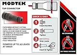 Modtek Low Voltage High Performance Piercing Connectors for Landscape Lights, Cable Connector for12-14 Gauge Wire & Works with All Outdoor Lighting Brands (24pcs)