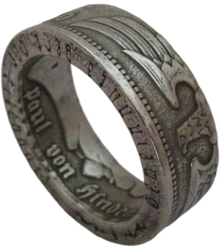 SAINTHERO Men's Vintage Stainless Steel Band Rings Gothic Devil