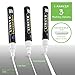 4-Pack LINKYO White Liquid Chalk Markers Pens with Reversible Tips - Includes 16 Chalkboard Labels (Removable, Reusable, Erasable) for glass, metal, mirrors and other non-porous materials
