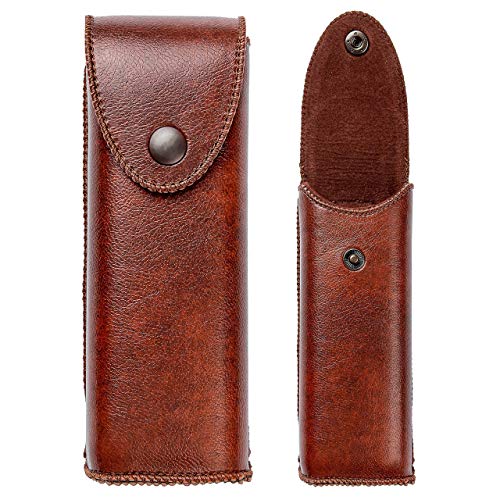 Hard Eyeglass Case With Belt Loop, PU Leather Glasses Case, Eyeglasses