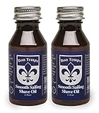 Luxury All Natural Hand Formulated Shaving Oil for Faces and Heads. The Secret to Barber Smooth Skin No Razor Bumps. 4 in 1 Shave Pre Shave & Beard Shaping and After Shave (Pack of 2)