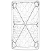 Auivguiv Acoser Bed Sheet Clip,Long Adjustable Crisscross Sheet Straps,Six Sides Triangle,Fit and Shape Bed,Round Table(White)