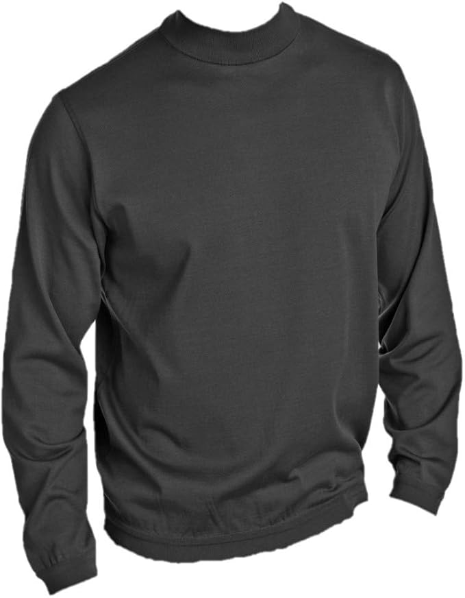 St. Croix Mens Long Sleeve Cotton & Microfiber Classic Mock