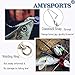 AMYSPORTS High Strength Fishing Snap Swivels Ball Bearing Swivels Stainless Fishing Swivels Saltwater Corrosion Resistance Barrel Swivel for Freshwater Fishing