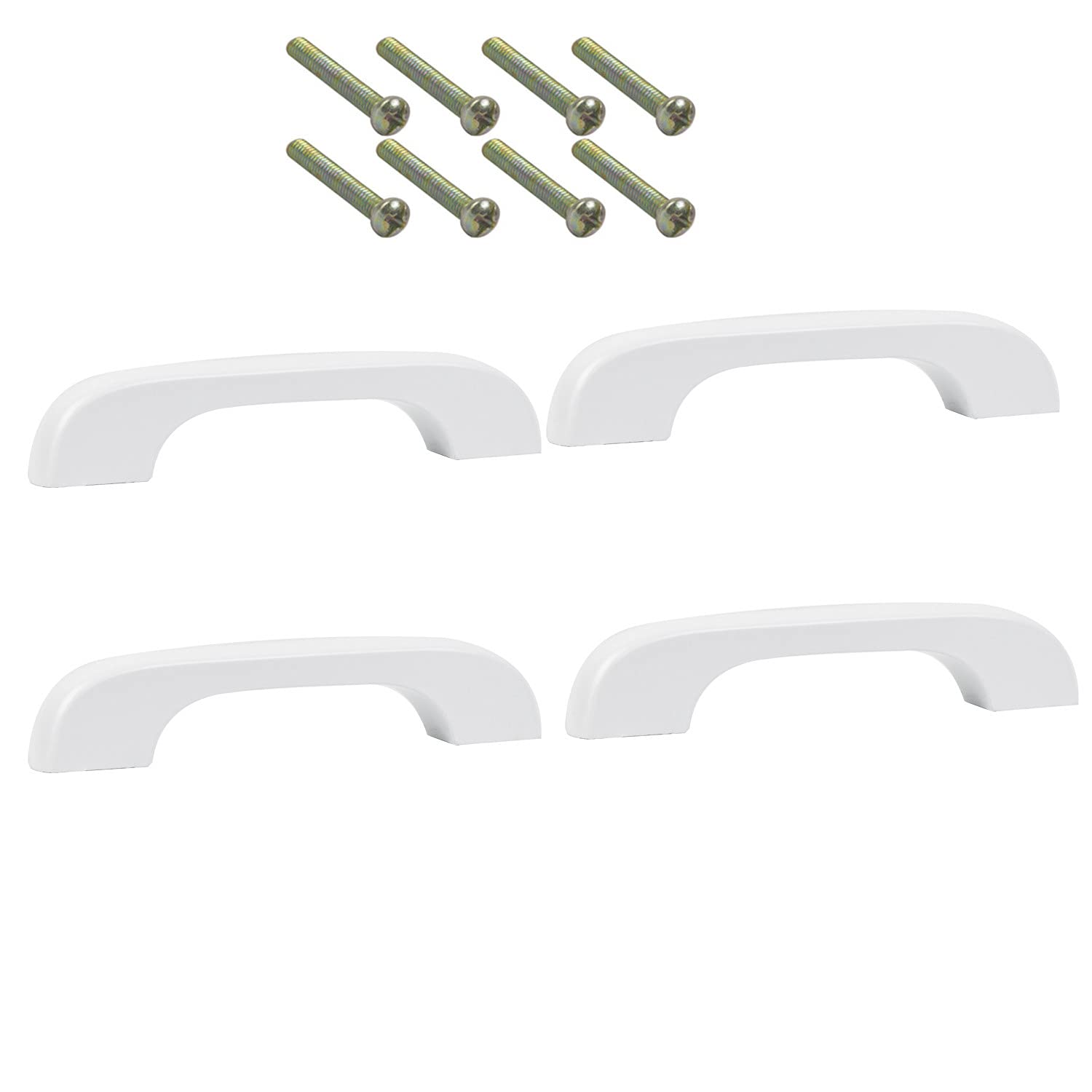 4PCS Solid Wood Kitchen Pulls Handles White Cabinets Furniture Dresser Wardrobe Cupboard Drawer Knobs Pulls Handles