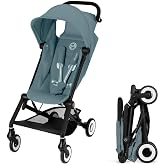 Cybex AGIS Ultra Compact and Lightweight Travel Stroller - Stormy Blue | Baby Travel Stroller for Airplane or Car, Light, Carry On Compliant, Foldable, for Infant to Toddler, 6 Months-4 Years Old