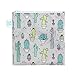 Bumkins Sandwich Bag / Snack Bag, Reusable Fabric, Washable, Food Safe, BPA Free, 7x7 – Cactus