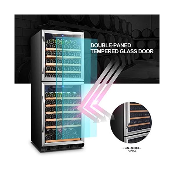Lanbo-Built-in-Dual-Zone-Wine-Cooler-with-Double-Layer-Glass-Door-133-Bottle