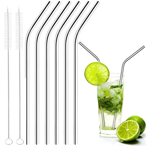 Stainless drinking straws fits 30 oz & 20 oz yeti cups with f…
