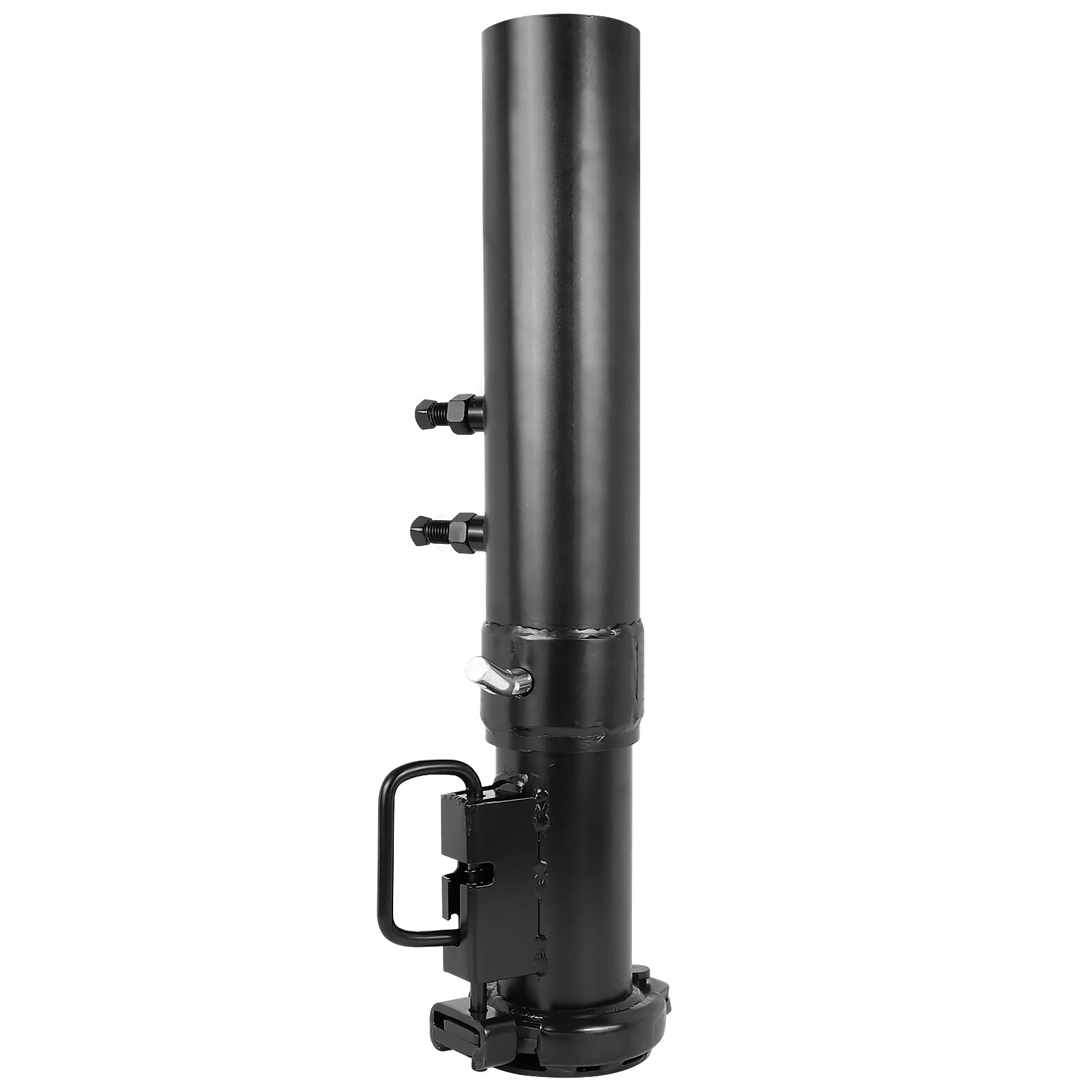 Photo 1 of Heavy Duty Round Tube Gooseneck Trailer Coupler with Load Pin, 2-5/16" Ball Size Capacity 30000 LBS Adjustment 8", Black