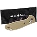 Benchmade - Mini Griptilian 555HG Knife, Sheepsfoot Blade, Plain Edge, Coated Finish, Sand Handle