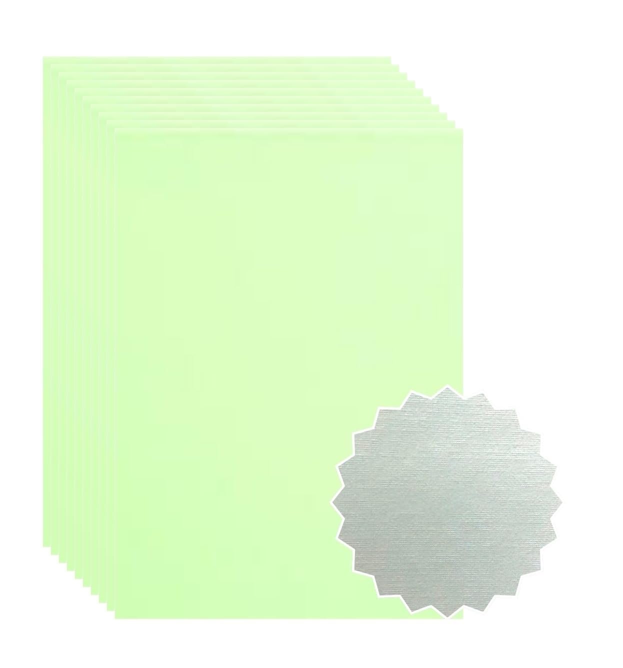 ASENME Pastel Colored Cardboard, A3 Size – 8 Units Textured Cardboard (Pastel Green, A3/8Units)