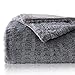 Bedsure Faux Fur Reversible Fleece Throw Blanket – Super Soft Fuzzy Lightweight Throw for Couch Chair Sofa and Bed(50 x 60 inches, Grey)