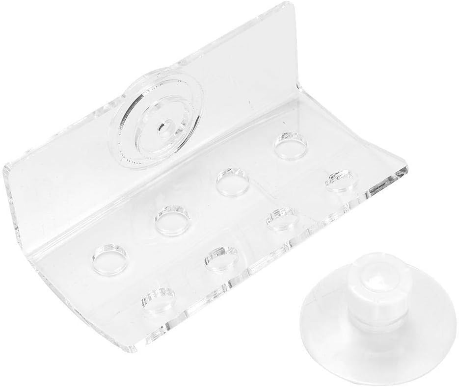 Rockyin Acrylic Coral Rack Bracket Aquarium Fish Container Coral Frag Support With Suction Cup(8 Holes)