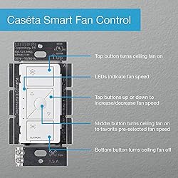 Lutron PD-FSQN-WH Caseta Original Speed Control