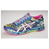 ASICS Women's Gel-Noosa Tri 11 Running Shoe, Asics Blue/White/Hot Pink, 8 M US