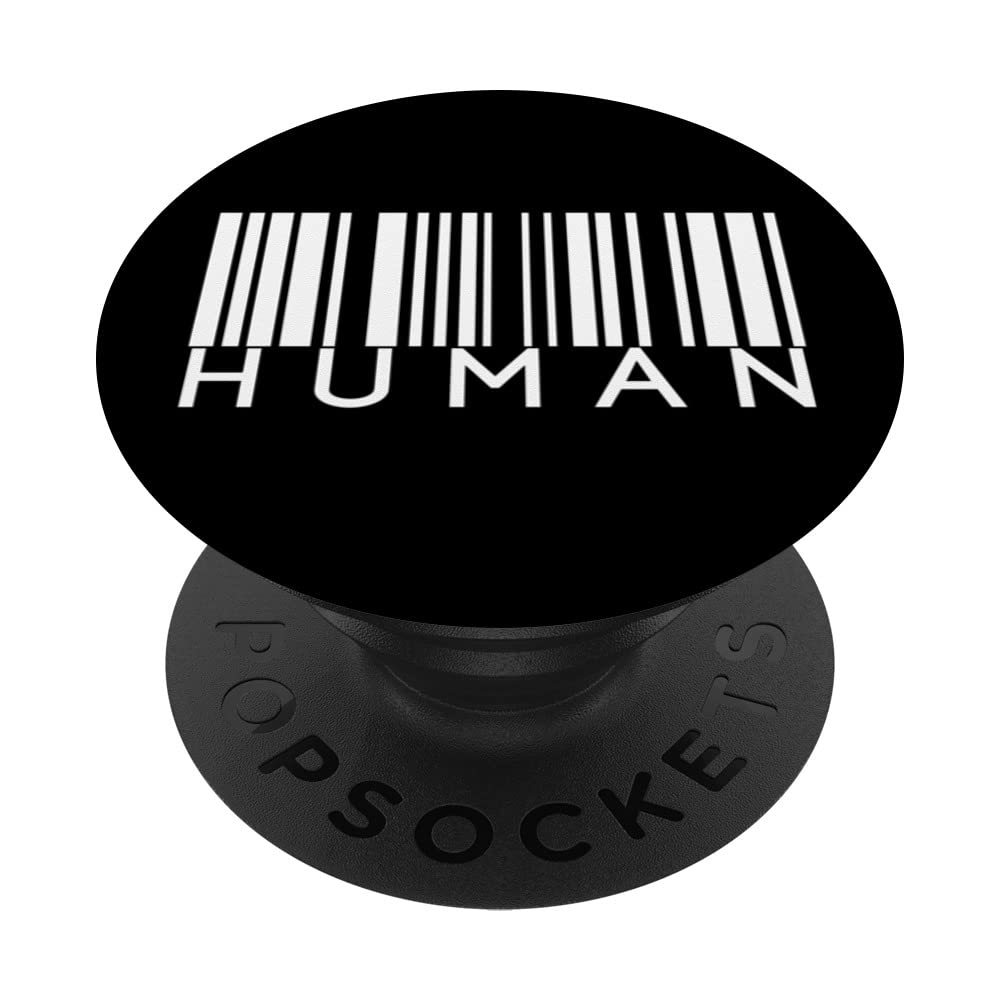 Human Bar Code Alien UFO Space Planet Theory PopSockets Swappable PopGrip