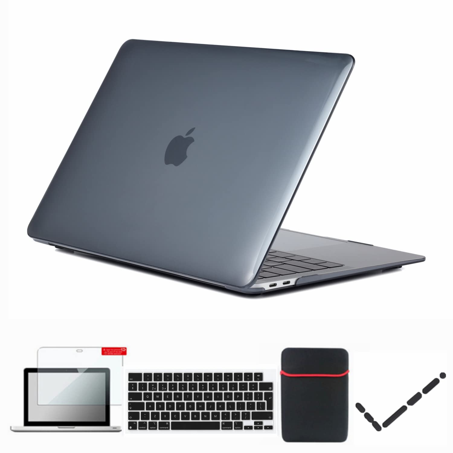 Se7enline Compatible with MacBook Pro 14 inch Case Hard Laptop Cover for 2025 2024 2023 2022 2021 A2918 A2992 A3112 A3401 A2779 A3434 M5 M4 M3 M2 M1 &Keyboard Cover&Sleeve&Dust Plug,Crystal Black