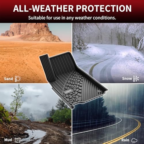 LASFIT Floor Mats & Trunk Mat for Jeep Grand Cherokee 2022-2025 2026 5-Seat (Include 4XE, NOT for Cherokee L), All Weather TPE Custom Fit Car Mats & Cargo Mat Black for Grand Cherokee 2026 Accessories