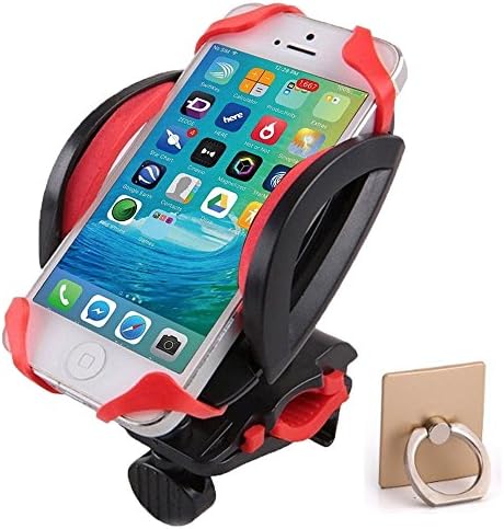 Bicycle Phone Mount, Universal Mountain Bike Cell Phone Holder, Motorcycle Clamp/Cradle for iPhone 6, 6S, 6 plus, 7, 7S, 7 plus Samsung Galaxy S3 S4 S5 S6 S7 Note 3/4/5, Nexus, HTC, LG, BlackBerry