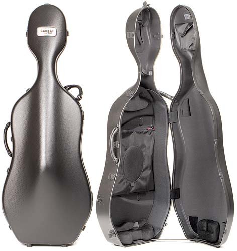 Bam France 1001SW Classic Black 4/4 Cello Case with Wheels