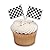 DecoPac Checkered Flag DecoPic Cupcake Picks (12 Count)