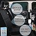 Zohzo Baby Car Bundle - Car Seat Protector Cover, Baby Car Mirror, & Kick Mat Organizer for Baby Shower, New Infants, and Rear Facing Car Seats