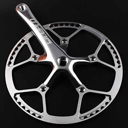 Single Speed Crankset Set 58T 170mm Crankarms 130 BCD Litepro Folding