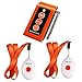 SINGCALL Home Caring Alarm System,Nurse Call,Oval Rounded Shape with Lightweight, More Convenient,Fit for Old, Patients or Children,Include A Caregiver Receiver and 2 Necklace Pagers(APE160).