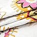 Mohap Quilt Set 3 Pieces Queen Size Bohemian Style for All Season Use Coverlet Set Retro Sunflower Pattern