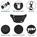 Fanny Pack for Men and Women, Yome Waist Pack Belt Bags with Adjustable Strap (Black)