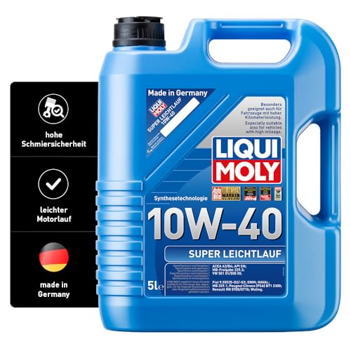 LIQUI MOLY Super Leichtlauf 10W-40 | 5 L | Synthesetechnologie Motoröl | Art.-Nr.: 1301