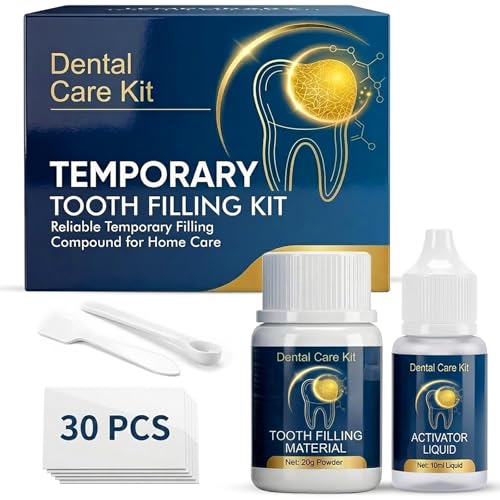 Tooth Filling Repair Kit, Temporary Tooth Filling for Improving Appearance of Gaps or Broken Bridges, Show Confident & Shining Smile, Natural-Looking Smile Solution, Suitable for Women Men
