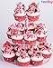 YestBuy 3 Tiers Round Party Wedding Birthday Clear Tree Tower Acrylic Cupcake Stand (8.7 Inches)