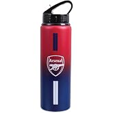 Hy-Pro Arsenal F.C. Team Merchandise 750ml Aluminium Fade Bottle - White | Officially Licensed, One Size