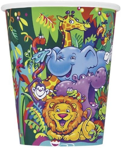 Smiling Safari 9Oz Cups (Pack Of 8)