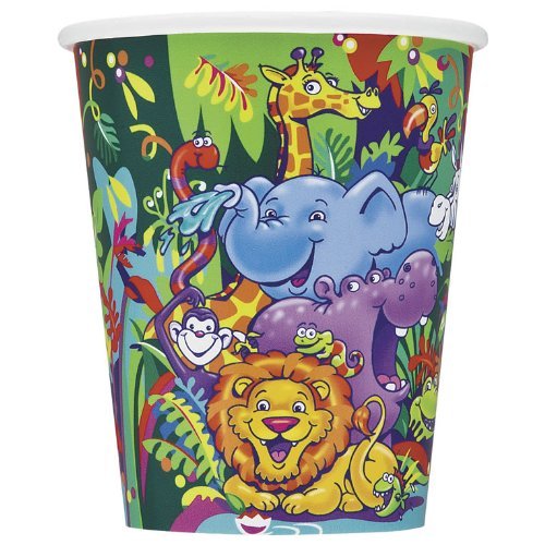 Smiling Safari 9Oz Cups (Pack Of 8)