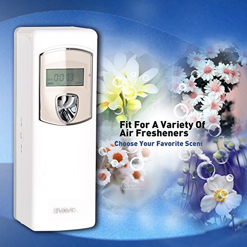 SVAVO V-880D ABS Plastic LCD Programmable Automatic Aerosol Spray Perfume Dispenser, White, Pack of 1