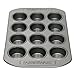 Farberware Mini Muffin Nonstick 12-Cup Cupcake Tin, Gray