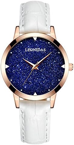 Student Women Starry Sky Leather Watch Water Resistant Fashion Quartz Bracelet Watches